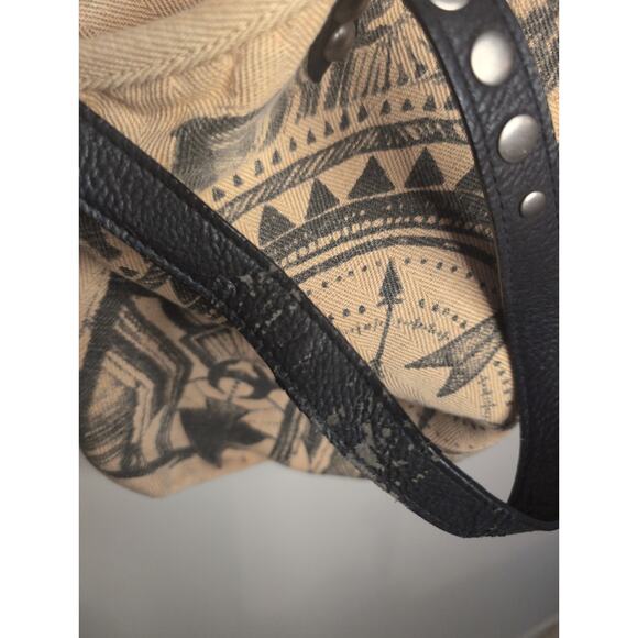 Free people rustic compass jute studded handle bag - Picture 3 of 14